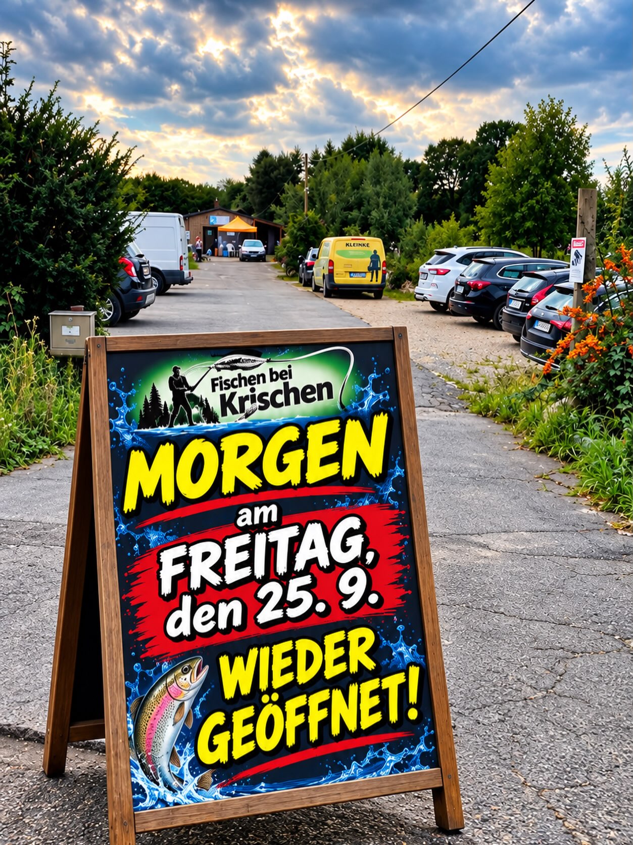 Moin moin liebe Angelfreunde, Morgen am 25.09.2026 geht es bei uns wieder los. Die Fische haben jetzt 4 Tage Pause gehabt, bin gespannt wie gierig di…